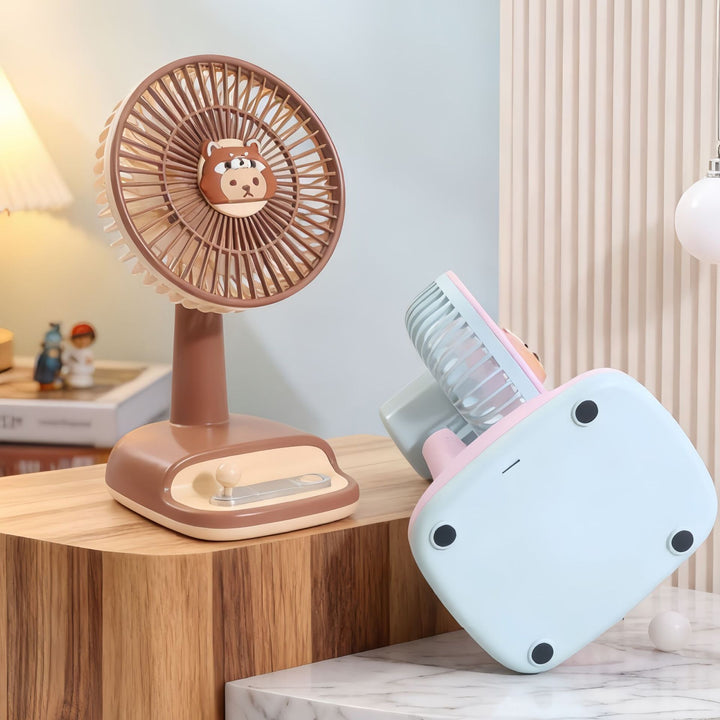 Damen Tragbarer Tischventilator mit einstellbarer Neigung und USB-Anschluss Karnz