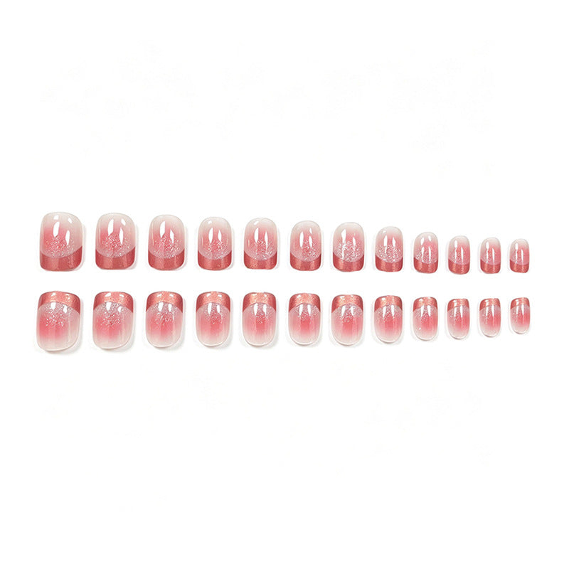 Elegantes Glitter Ombre Nagelkunst Set Karnz