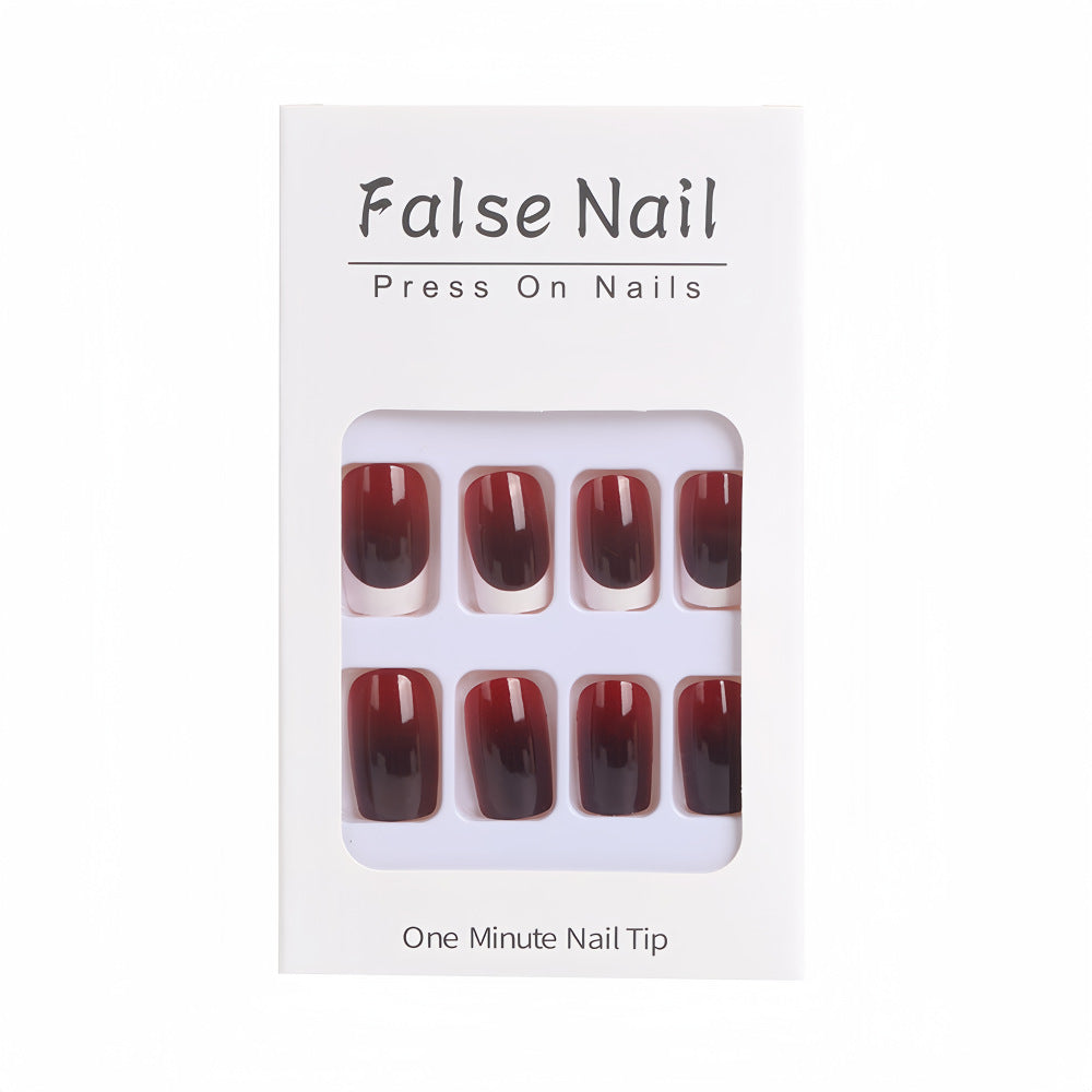Elegante French Tip Kunstnägel Karnz