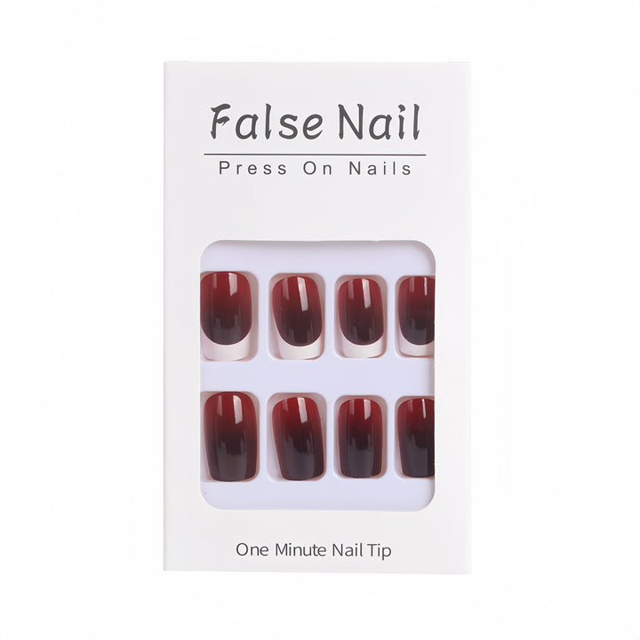 Elegante French Tip Kunstnägel Karnz