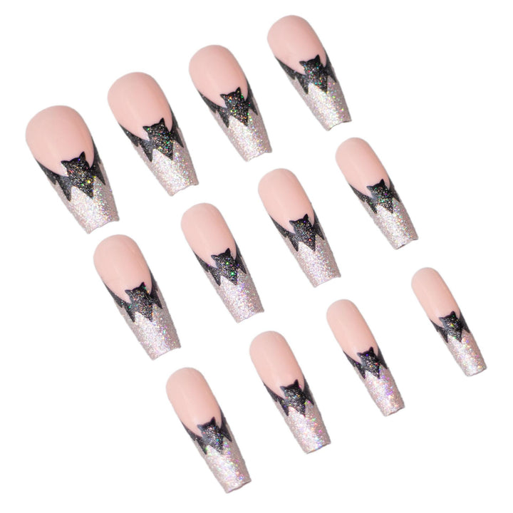 Halloween Themen Glitter Fledermaus Nagelkunst Set