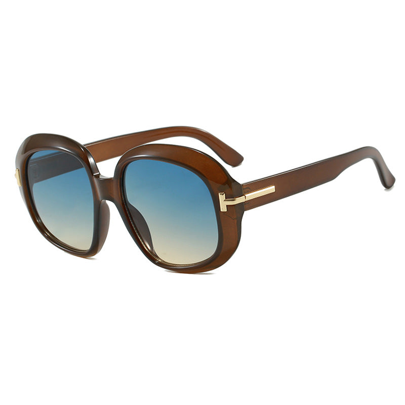 Damen oversized Sonnenbrille mit eleganter Rahmenstruktur und UV-Schutz Karnz