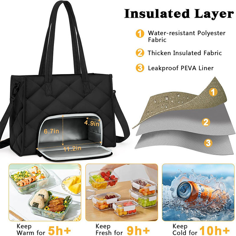Isolierte Lunch-Tasche mit Mehreren Fächern Karnz