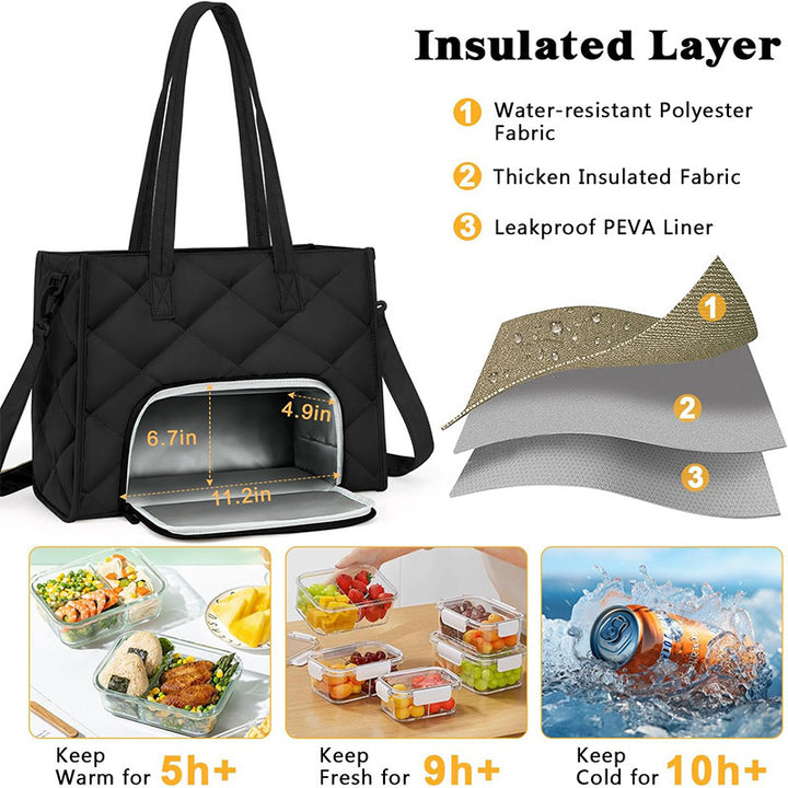 Isolierte Lunch-Tasche mit Mehreren Fächern Karnz