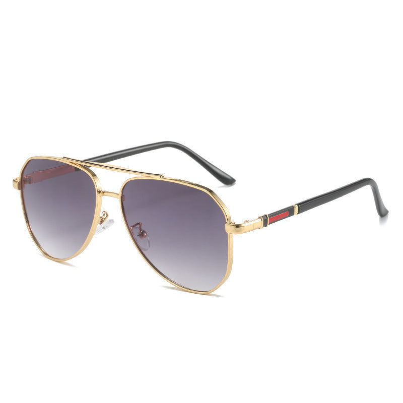 Damen Designer-Sonnenbrille mit ovalem Rahmen und luxuriösen Akzenten Karnz