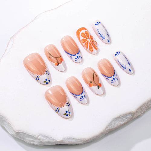 Hochwertiges Künstlerisches Press-On Nail Set