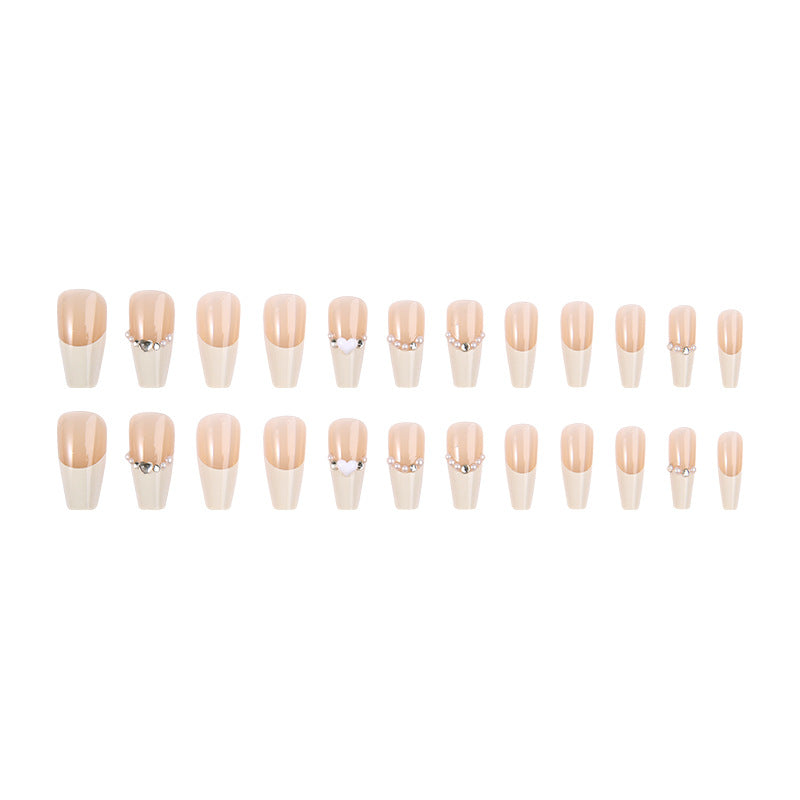 Kunstnagelset mit eleganten Blumen- und Glitzerverzierungen Karnz