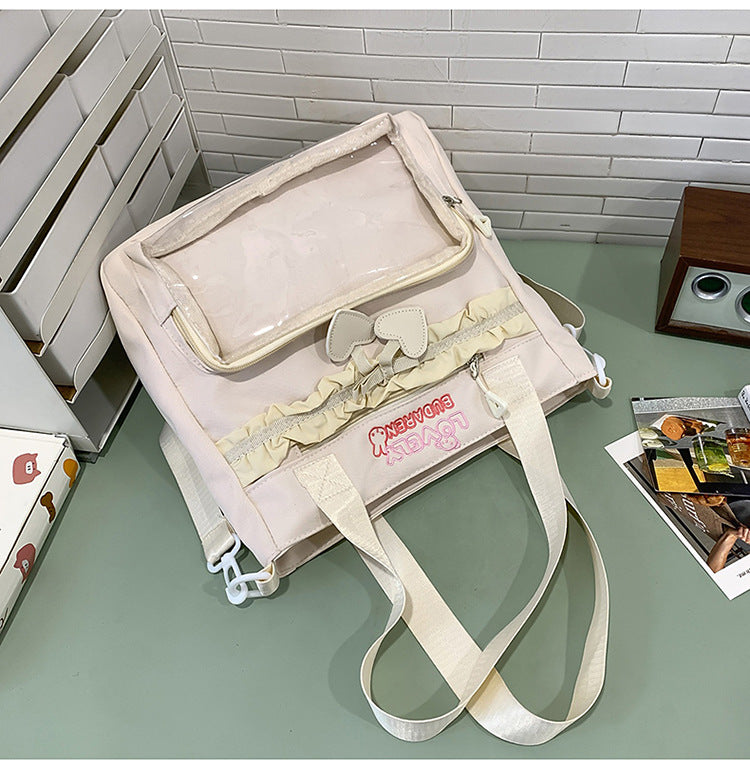 Transparenter Fronttasche Freizeit Rucksack Karnz