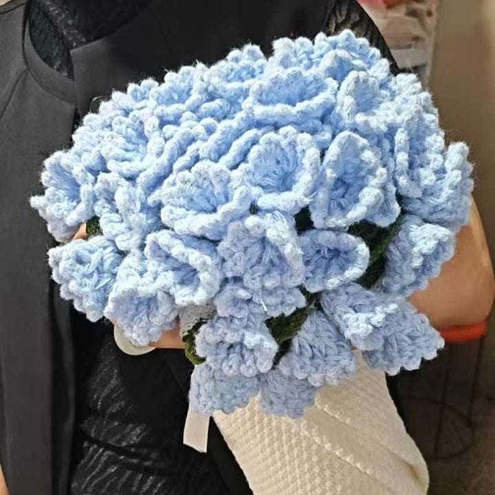 Florale Häkel-Wurfdecke