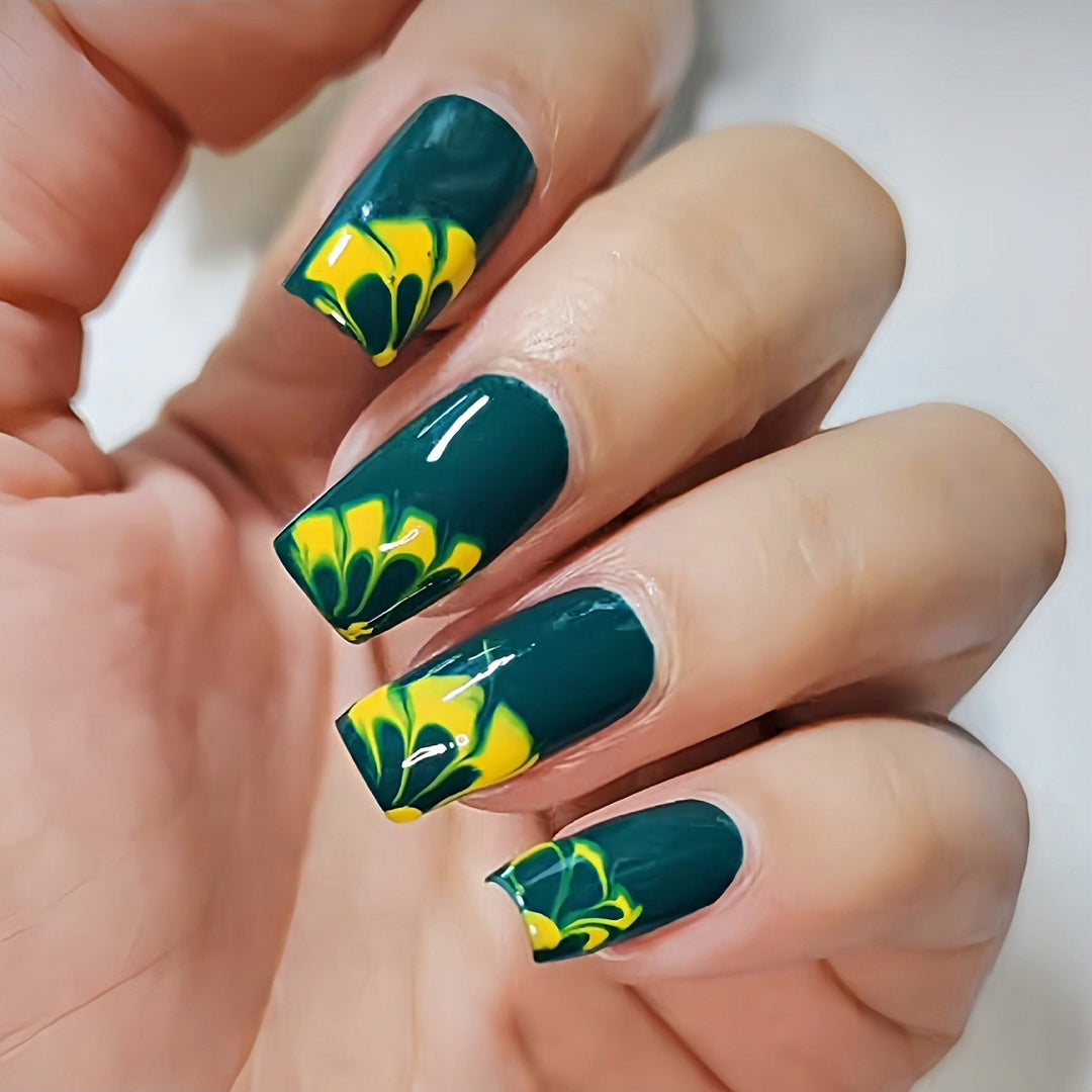 Künstlerische Marmor Effekt Nagelkunst Verlängerungen Karnz