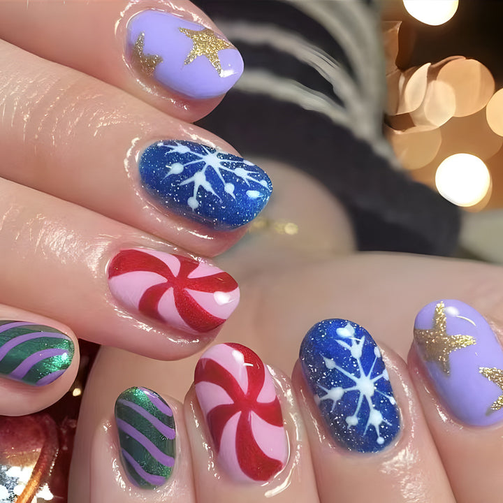 Festliches Themen-Nagelkunst-Set Karnz