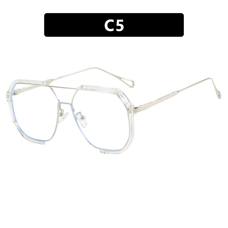 Damen geometrische Sonnenbrille mit besonderem Rahmen und UV-Schutz Karnz