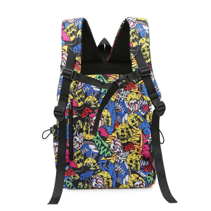 Stylischer Rucksack mit Blättermuster Karnz