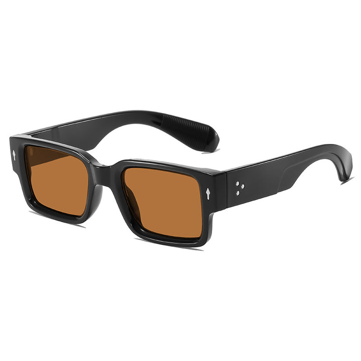 Moderne Minimalistische Quadratische Sonnenbrille Karnz