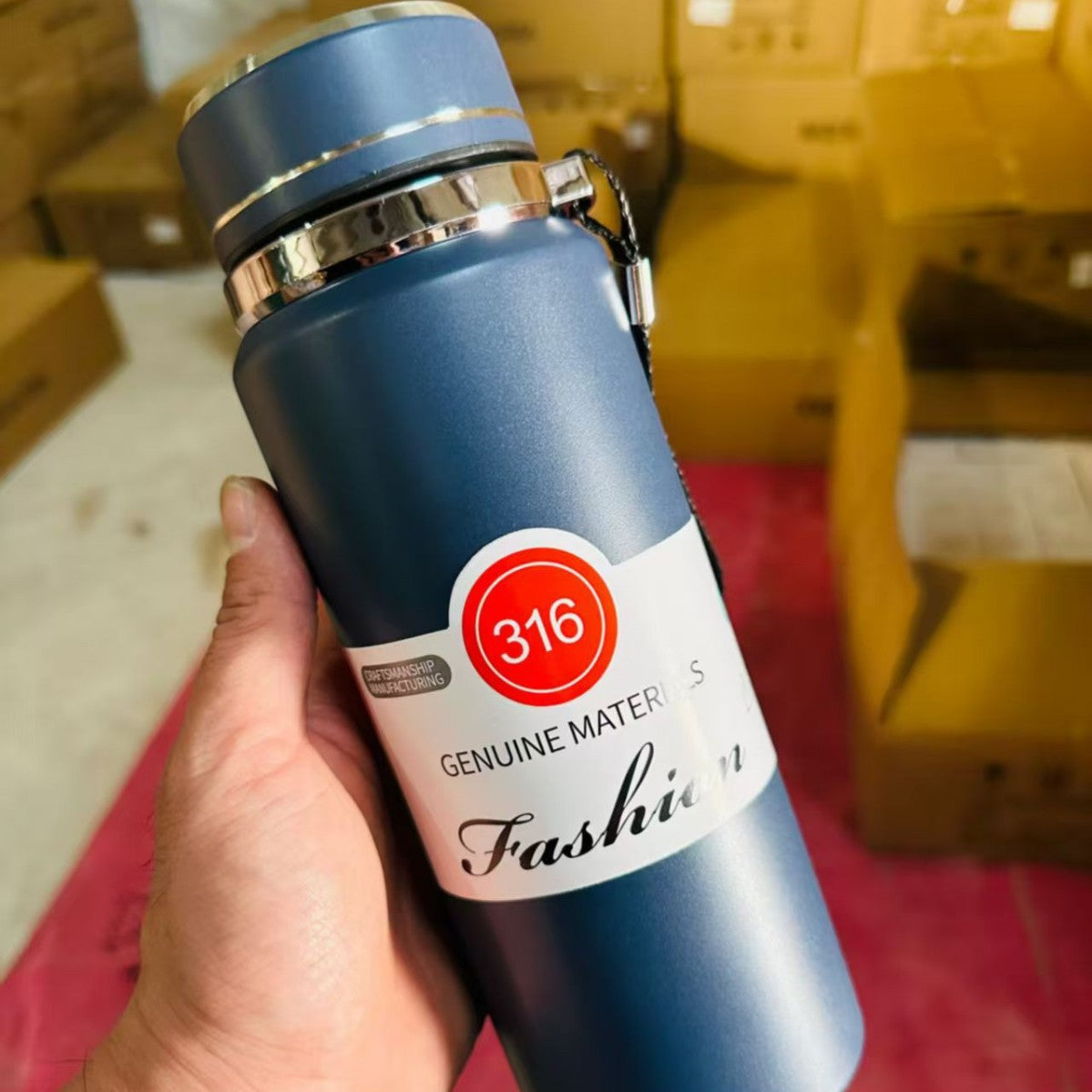 Damen Isolier-Trinkflasche aus hochwertigem Edelstahl Karnz