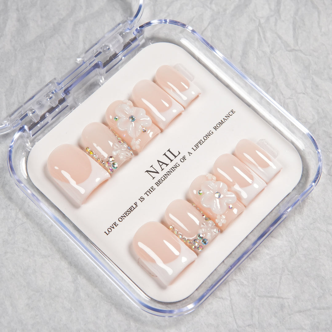 Dekorativer Luxus Press-On Nagelset