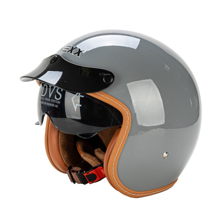 Klassischer offener Motorradhelm Karnz