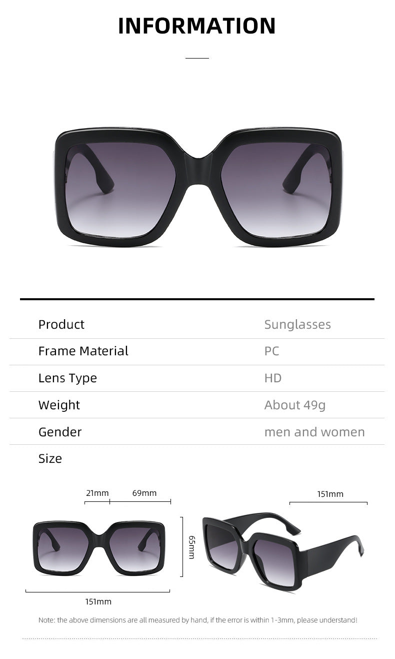 Damen moderne quadratische Sonnenbrille mit verspiegelten Gläsern Karnz
