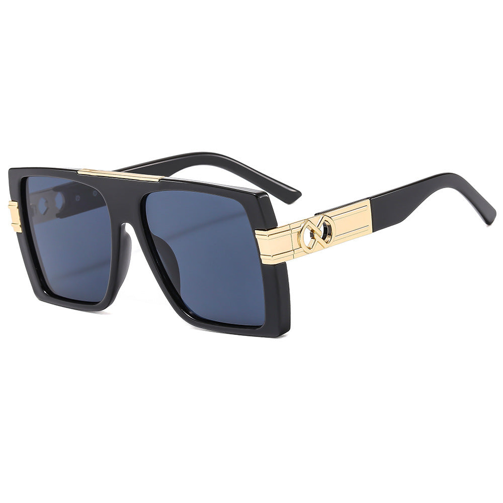 Damen oversized Sonnenbrille mit extravaganten Glitzerakzenten Karnz