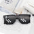 Damen Retro-Sonnenbrille im stylischen Pixel-Design Karnz