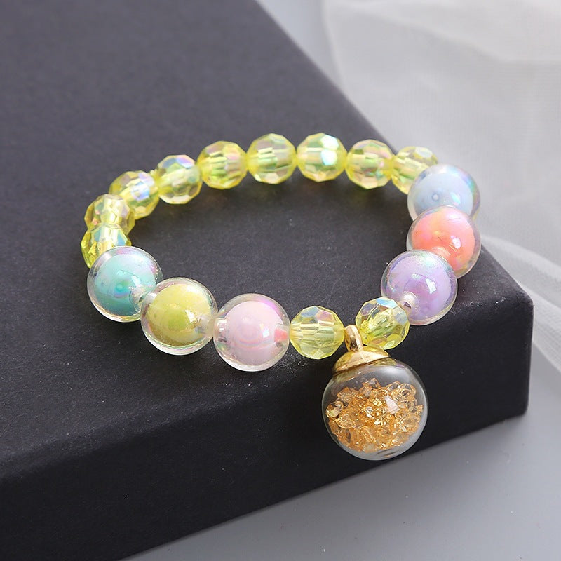 Armband Aus Bunten Glasperlen Karnz