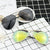 Damen moderne Piloten-Sonnenbrille mit farbverlaufendem Linsen-Design Karnz