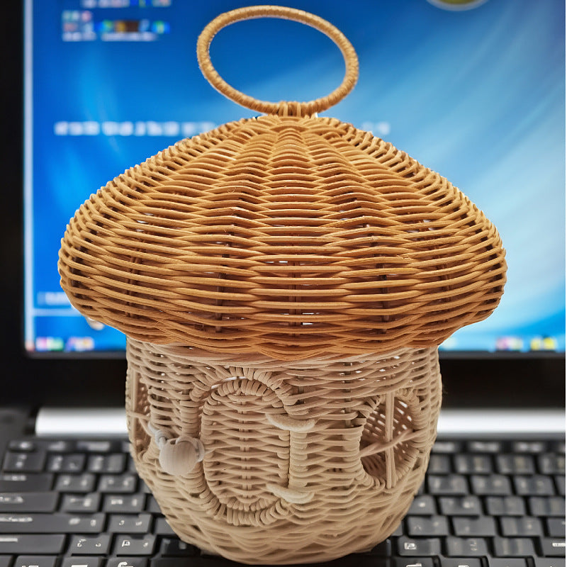 Verspielter Aufbewahrungskorb mit Pilzhut-Design Karnz