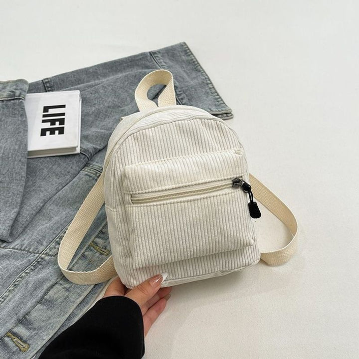 Kompakter Cord-Ripp- Mini-Rucksack Karnz