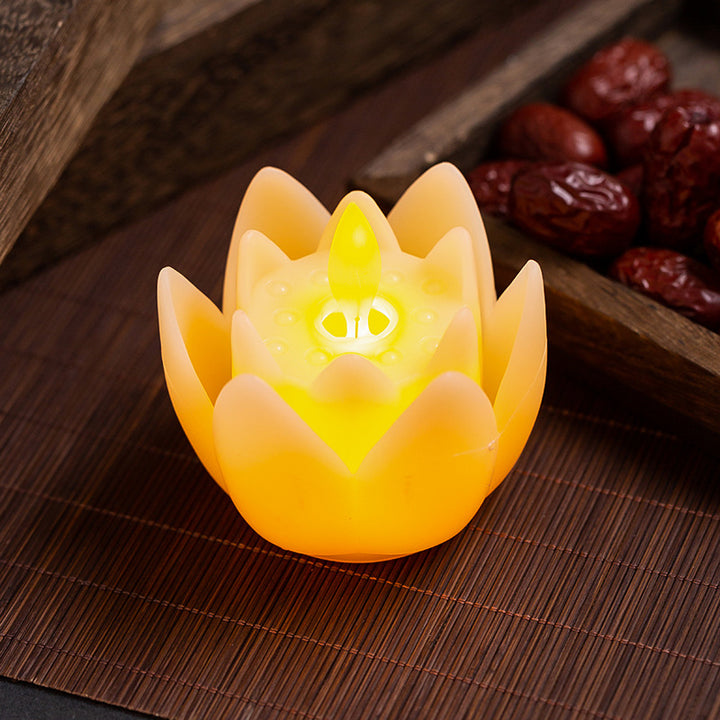 LED Lotuskerze