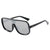 Damen modische Oversized-Sonnenbrille im futuristischen Design Karnz