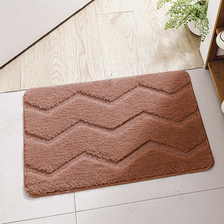 Chevron-Muster-Badmatte
