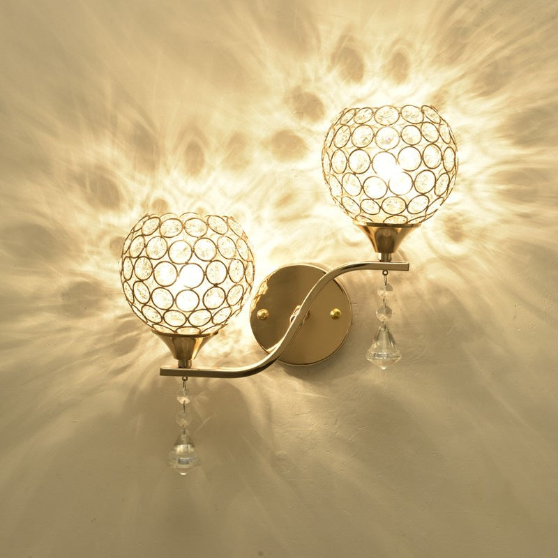 Kristallakzent-Wandlampe