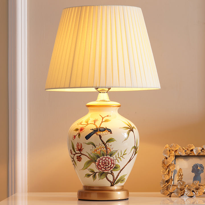 Florale Dekorative Tischlampe