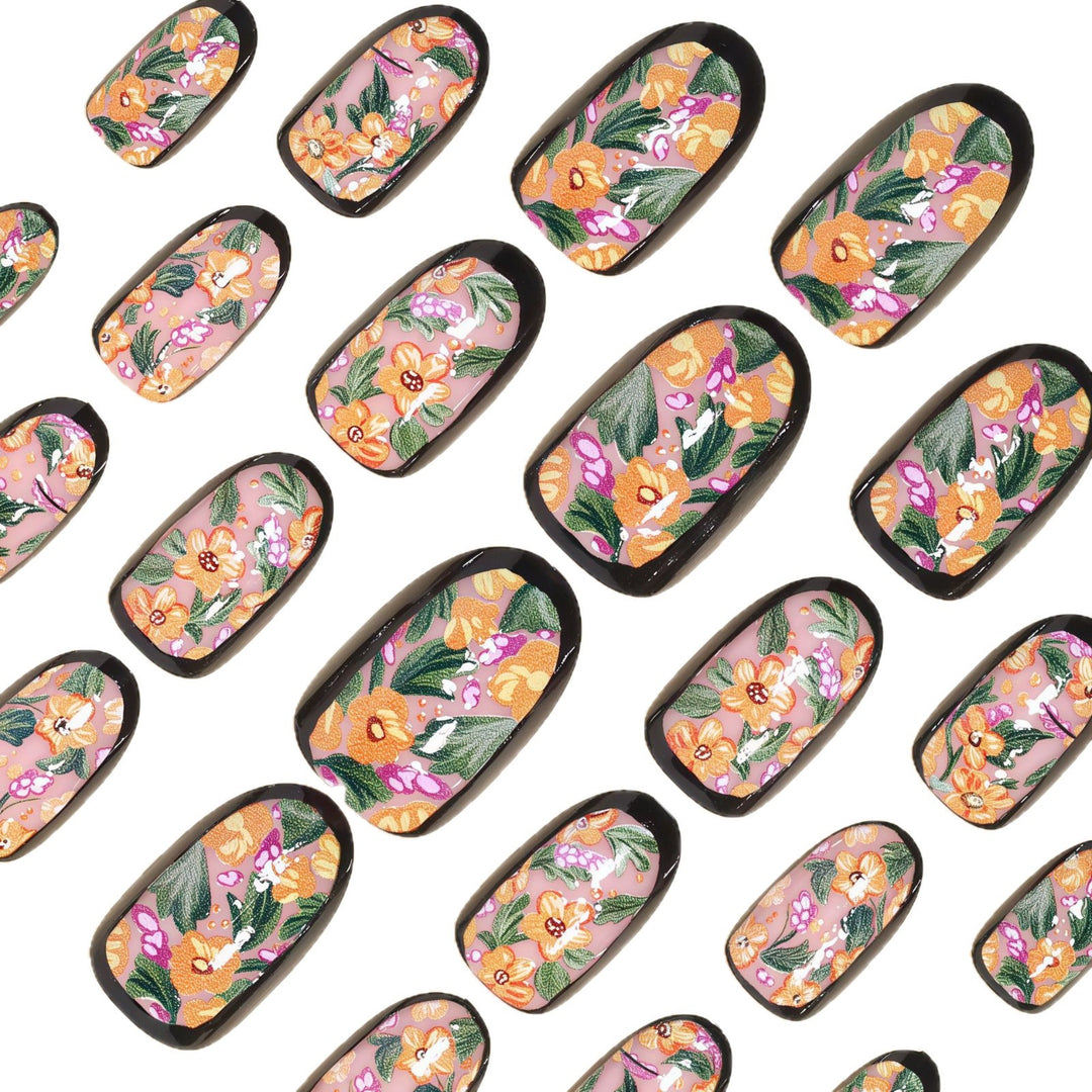 Saisonales thematisiertes Press-On-Nagelkunst-Set Karnz