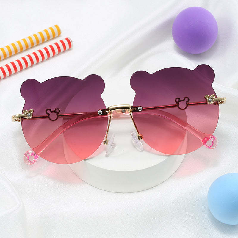 Damen verspielte Sonnenbrille mit niedlichem Bärenmotiv Karnz
