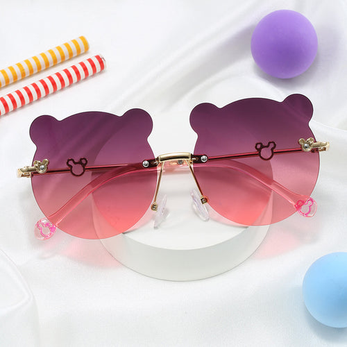 Damen verspielte Sonnenbrille mit niedlichem Bärenmotiv Karnz