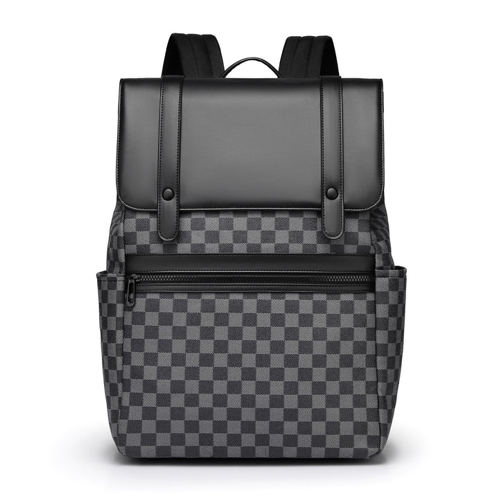 Moderner Karierter Muster Rucksack Karnz