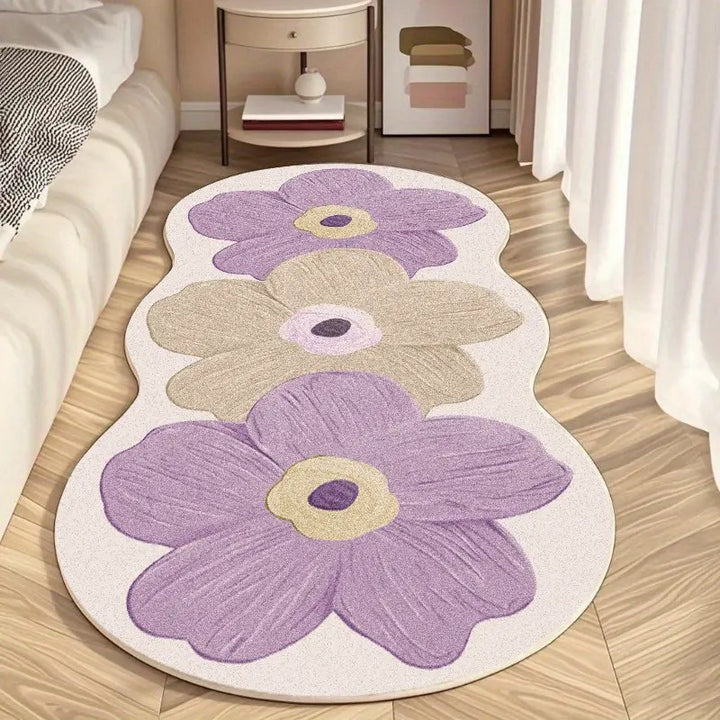 Blumenmuster Komfort Teppich
