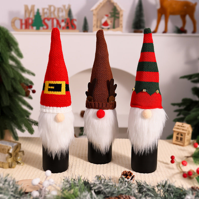Dekorative Weihnachtsmann-Flaschenwärmer Karnz