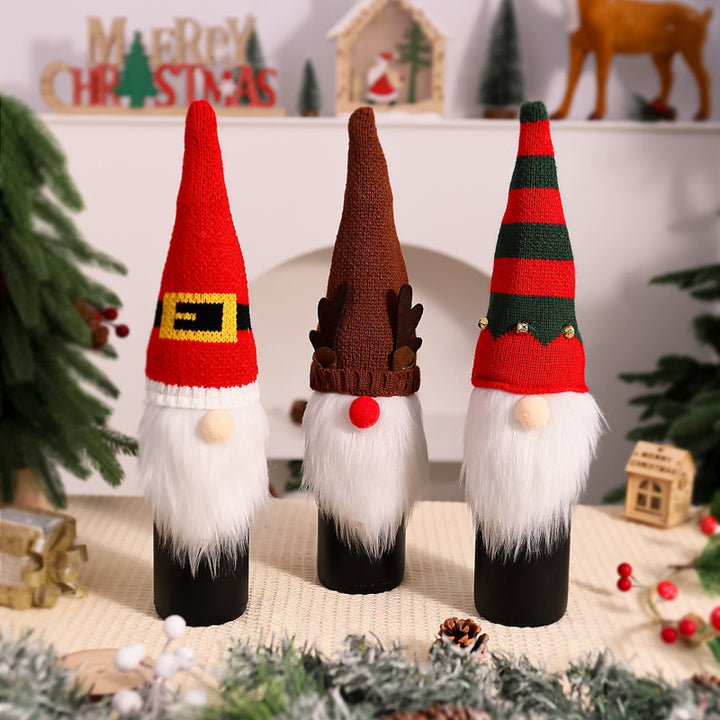 Dekorative Weihnachtsmann-Flaschenwärmer Karnz