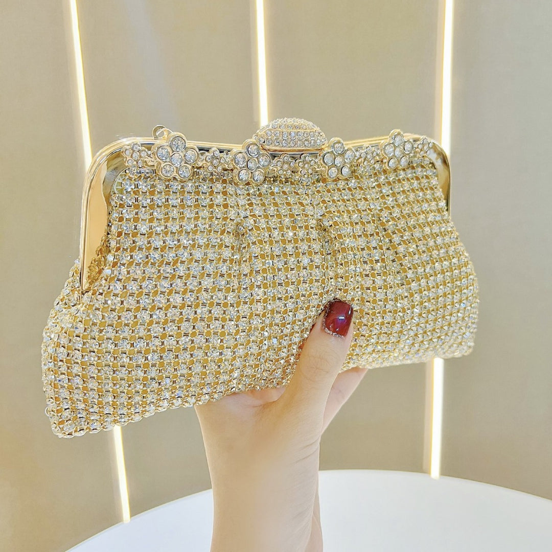 Glitzernde Kristall-Clutch