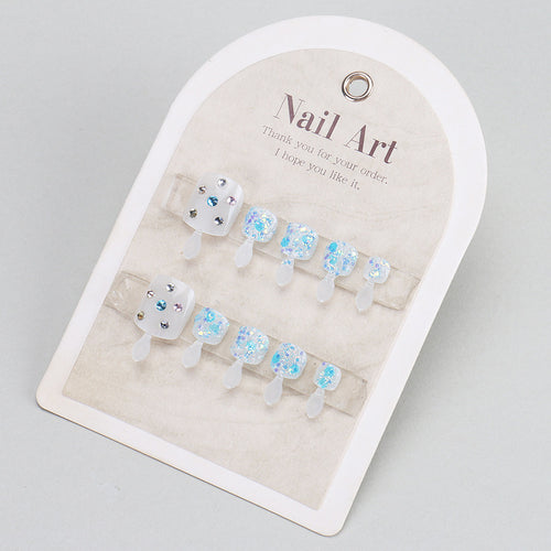 Glitzerndes Press-On Nagelkunstset Karnz