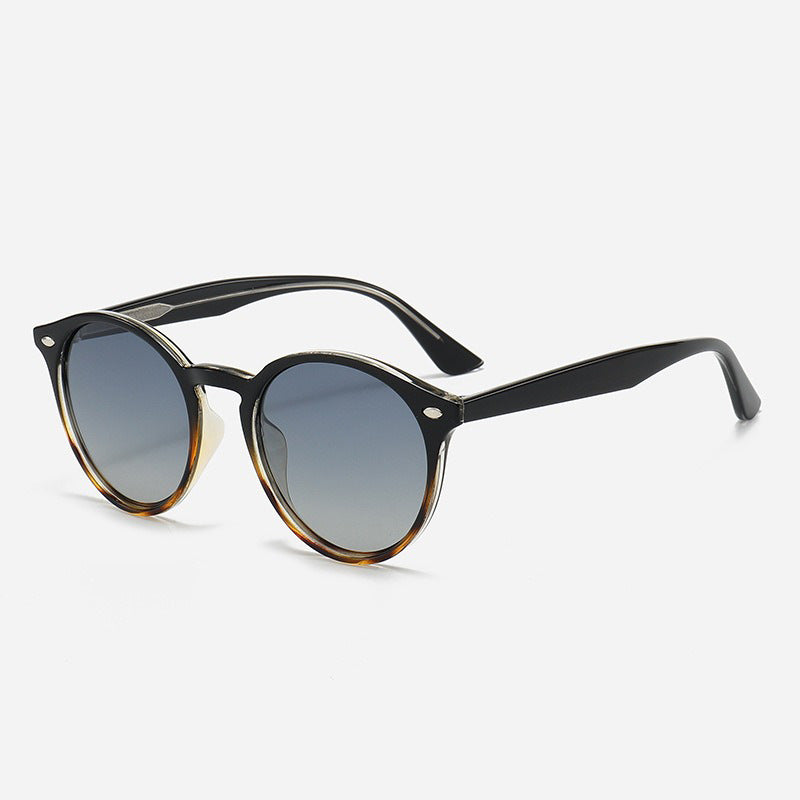 Damen Stilvolle runde Sonnenbrille Karnz