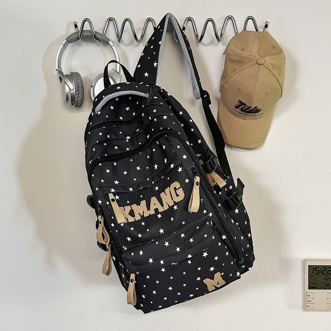 Trendiger Sternmuster-Rucksack Karnz