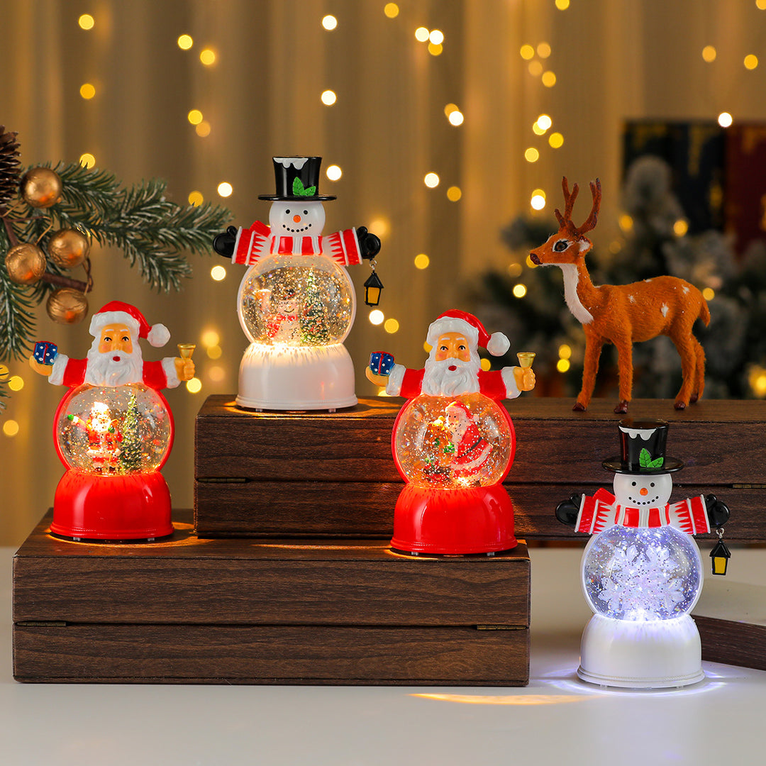 LED-beleuchtete Schneekugel Figurine Karnz