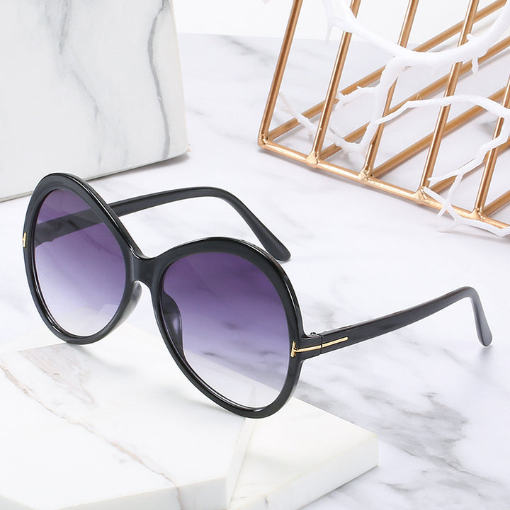 Modebewusste Übergroße Schmetterlingssonnenbrille Karnz