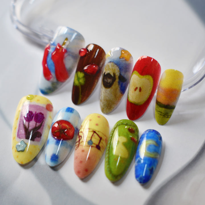 Künstlerische Nagelkunst Designs Karnz