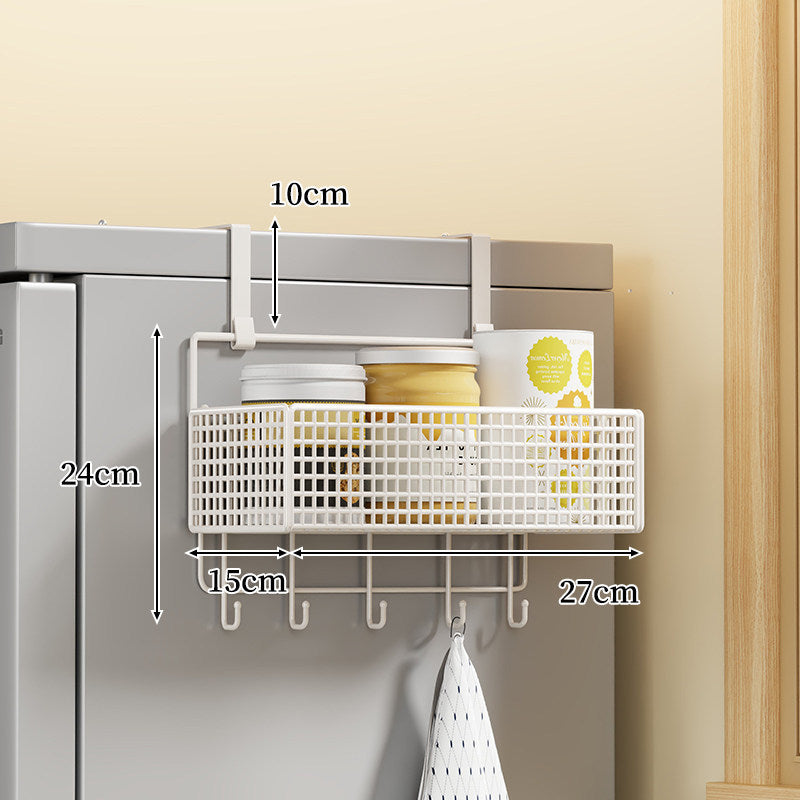 Über-Kühlschrank Doppel-Schicht Magnetische Drahtgeflecht Vorratsorganizer