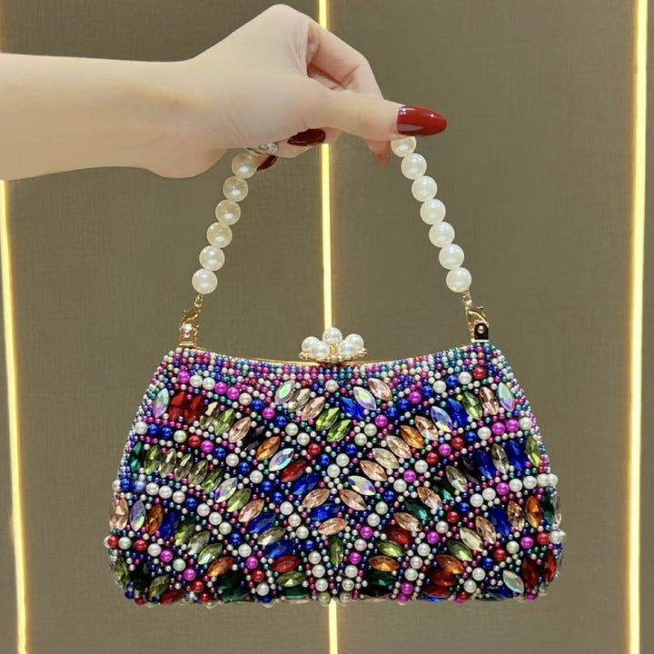 Dekorative Perlenbesetzte Abendhandtasche