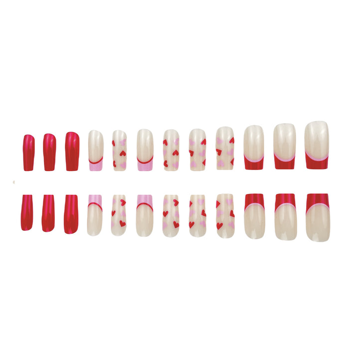 Herz-Thema Gel-Nagelverlängerungen Karnz